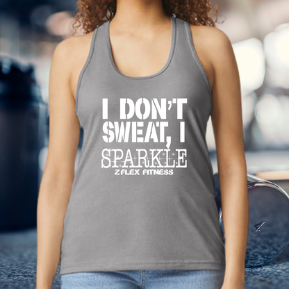 I Don't Sweat I Sparkle RacerBack Youth