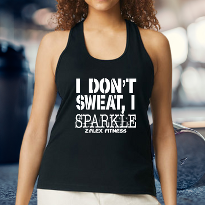 I Don't Sweat I Sparkle RacerBack Youth